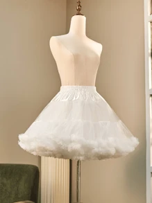 Fluffy Puffy Slip For Women Under Dress Layered Full Petticoat With Soft Tulle For Ballgown & A-Line Dresses Comfortable Waistband For All-Day Wear Fall Clothes For Women