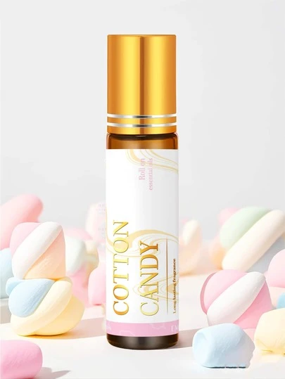 EMBRACEX. 10ml Cotton Candy Fragrance Oil Roll-On - Long Lasting Scent, Suitable For Diffuser, Candle Making, Daily & Date Use, Gifts, Roll-On Fragrance Oil, Leather Care, Car Air Freshener, Sweet Aroma