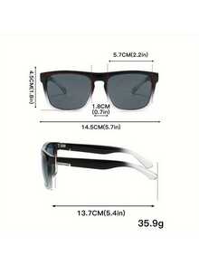 1-3 PCS Dreamy Cool Classic Square Fashion Glasses, Suitable For Men And Women, Outdoor Sports Party Vacation Travel Driving Fishing Supplies Photo Props - Multicolor - View 4