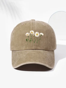 1 件男女通用复古雏菊花印花棒球帽，时尚百搭设计，适合户外活动、徒步旅行、日常穿着，可调节 - D - 查看 21