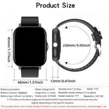 Hot 1 Pair Comfortable Silicone Watch Bands For Men & Women, Upgraded Smart Watch With Wireless Earbuds, Featuring Step Counting, Calorie Tracking, Multiple Sport Modes, Remote Camera, Music Control, Alarm, Message Reminder, 180mAh Battery, 1.83" Full Touch Screen, Compatible With Android & IOS, Great Gift For Holidays