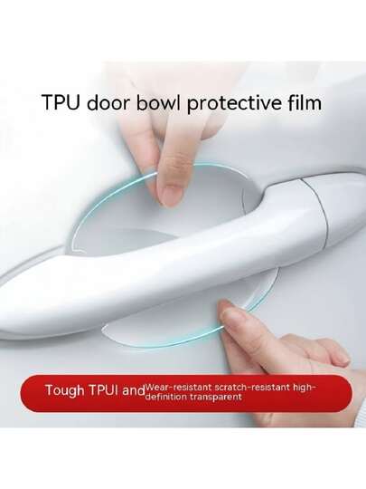 Película protectora transparente de TPU universal para proteger contra rayones el asa y la cubierta de la puerta del automóvil