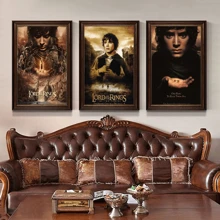 WB 1pc The Lords Of The Rings Movie Anime Posters Wall Art Retro Posters For Home Kawaii Room Decor Wall Decor Picture Living Room Club Bar Home Decor Nordic Home Decor Wall Decor Movie Figures Home Decoration Painting Wall Art Bedroom Cartoons Decor Wallpaper Wall Bedroom Decoration - Frameless