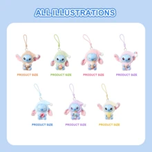 Miniso Disney Stitch "Eat Even If Sleepy" Series Vinyl & Plush Blind Box, Vinyl + Plush Material, Pajama Shape + Food Decoration, Cute Sleepy Eye Detail, Bag Ornament & Desktop Small Ornament(1 PC Random Delivery) - Blind Box 1pc - View 10