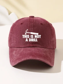 1 Stück Damen Baseball Cap "Dies ist kein Bohrgerät" Aufdruck, modisch, weich, verstellbare Größe, belüftet, geeignet für Outdoor-Sport, Reisen, Camping, Partys, Geschenke