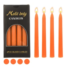 4 Stücke/Set Kerzenständer in Morandi-Farben, 20cm Länge, 2cm Durchmesser, geeignet für Heimdekoration, Partys, Esszimmertisch, Geschenke, Dinner, Veranstaltungen, Entspannung/Meditation, Stimmungsbeleuchtung