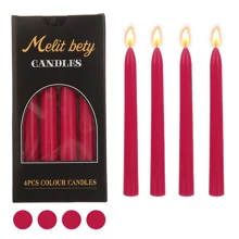 4 Stücke/Set Kerzenständer in Morandi-Farben, 20cm Länge, 2cm Durchmesser, geeignet für Heimdekoration, Partys, Esszimmertisch, Geschenke, Dinner, Veranstaltungen, Entspannung/Meditation, Stimmungsbeleuchtung