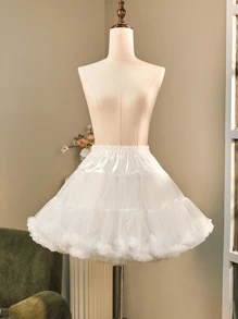 Fluffy Puffy Slip For Women Under Dress Layered Full Petticoat With Soft Tulle For Ballgown & A-Line Dresses Comfortable Waistband For All-Day Wear Fall Clothes For Women