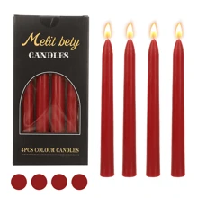 4 Stücke/Set Kerzenständer in Morandi-Farben, 20cm Länge, 2cm Durchmesser, geeignet für Heimdekoration, Partys, Esszimmertisch, Geschenke, Dinner, Veranstaltungen, Entspannung/Meditation, Stimmungsbeleuchtung