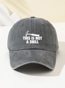 1 Stück Damen Baseball Cap "Dies ist kein Bohrgerät" Aufdruck, modisch, weich, verstellbare Größe, belüftet, geeignet für Outdoor-Sport, Reisen, Camping, Partys, Geschenke