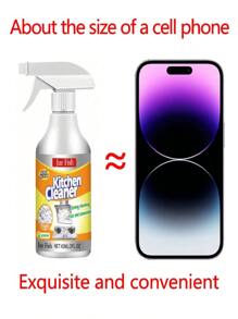 Jue-Fish 3pcs/Set Disposable Use Stove & Range Hood Degreasing Cleaning Spray, Heavy Duty Deodorizing Kitchen Cleaner, Removes Tough Grease, Oil Stains, Blackened Cookware, Suitable For Home, Restaurant (Random Old/New Model)