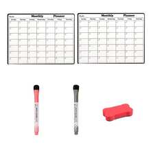1pc Dry Erase Magnetic Refrigerator Calendar,Marker And Eraser Options Available, Non-Ghosting Dry Erase Calendar For Wall, Kitchen, Or Desk, Premium White Surface, Easy To Clean, Stain Resistant, Includes 1 Colored Dry Erase Markers And Red Eraser, Stay On Track And Organize Your Month With This Convenient Calendar, Useful For Tracking Goals, To-Do Lists, And Appointments. - Multicolor - View 15
