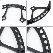 ZTTO Litepro Folding Bicycle Crankset Wide And Narrow Teeth 130BCD Chainring 45/47/53/56/58T Square Hole 170mm 130BCD 5claw Crank