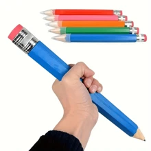 1 pezzo Matita gigante da 35 cm, per pittori, artisti e studenti, grande matita in legno con gomma, forniture scolastiche e da ufficio originali come regalo