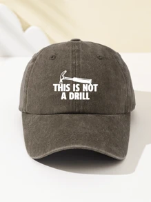 1 Stück Damen Baseball Cap "Dies ist kein Bohrgerät" Aufdruck, modisch, weich, verstellbare Größe, belüftet, geeignet für Outdoor-Sport, Reisen, Camping, Partys, Geschenke