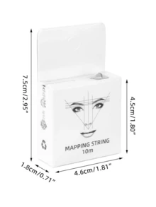 1 件白色/黑色/粉色/红色微刀片映射线永久化妆预墨眉笔线眉毛定位工具、化妆、便宜、房间装饰、梳妆台、旅行、卧室、化妆配件 - 彩色 - 查看 9