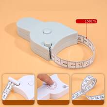 1件装自动高精度三合一测量卷尺，健身卷尺，可测量腰围、臂围、臀围，柔软卷尺，多功能自动伸缩尺 - 彩色 - 查看 11