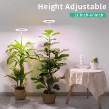 Grow Lights For Indoor Plants Full Spectrum, Indoor Plant Light For Indoor Growing Height Adjustable Led Grow Light For Large Plant, Auto On/Off Timer 3/9/12H 9 Dimmable Brightness - Red, White and Blue Light - View 4