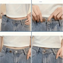 25/35/50 Stücke einstellbare Metallknöpfe für Jeans, geeignet für Damen - ohne Nähen, abnehmbare Gürtelschnallen