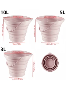 1 faltbarer Eimer mit Griff - Zusammenklappbare Plastikwanne, strapazierfähiger Eimer für Autowäsche, Camping, Angeln und Reinigung - leicht und einfach zu verstauen und zu transportieren, großer Kapazität Camping Wasserbehälter