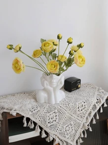 Nordic Ins Women's Body Ceramic Vase Creative Face Flower Arrangement Homestay Hotel Room Decoration Water Nourishing Flower Utensils Room Decoration, Home Decoration, Kitchen Decoration, Wedding Decoration, Dining Table Decoration, Center Decoration, Office Decoration, Garden Decoration, Outdoor Decoration