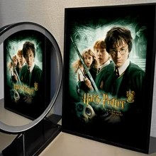 WB 1PC Harry Potter Vintage Posters Vintage Room Home Bar Cafe Decor Kawaii Room Decor Wall Art Painting Study Room Wall Decor Nordic Home Decor Wall Decor Movie Figures Home Decoration Painting Wall Art Bedroom Cartoons Decor Wallpaper Wall Bedroom Decoration - Frameless