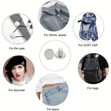 25/35/50 Stücke einstellbare Metallknöpfe für Jeans, geeignet für Damen - ohne Nähen, abnehmbare Gürtelschnallen