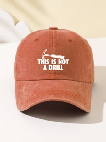 1 Stück Damen Baseball Cap "Dies ist kein Bohrgerät" Aufdruck, modisch, weich, verstellbare Größe, belüftet, geeignet für Outdoor-Sport, Reisen, Camping, Partys, Geschenke