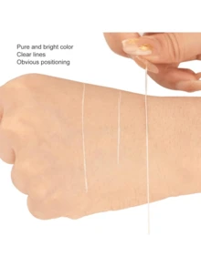 1 件白色/黑色/粉色/红色微刀片映射线永久化妆预墨眉笔线眉毛定位工具、化妆、便宜、房间装饰、梳妆台、旅行、卧室、化妆配件 - 彩色 - 查看 5