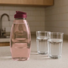 Refrigerator Water Bottle Hygienic Lid 1.5 Liters Premium Resistant Juice Jar Colors - Màu Đỏ Sâu - Xem 1