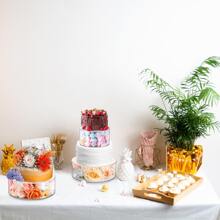 1pc Transparent Acrylic Dessert Display Stand, Cupcake Stand With Hollow Base For Filling, Suitable For Wedding, Birthday, Baby Shower, Christmas Party Dessert Table Display