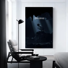 WB 1pc The Lords Of The Rings Movie Anime Posters Wall Art Retro Posters For Home Kawaii Room Decor Wall Decor Picture Living Room Club Bar Home Decor Nordic Home Decor Wall Decor Movie Figures Home Decoration Painting Wall Art Bedroom Cartoons Decor Wallpaper Wall Bedroom Decoration - Frameless