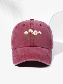 1 件男女通用复古雏菊花印花棒球帽，时尚百搭设计，适合户外活动、徒步旅行、日常穿着，可调节 - D - 查看 26