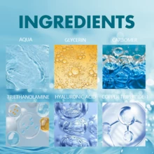 Blue Copper Peptide Hydrating Face Serum Capsules - Fragrance-Free, All-Day Moisture For Dry Light Beige, Unisex Facial Essence With Hyaluronic Acid & Vitamin C, Deeply Hydrates & Rejuvenates Light Beige, Skincare Serum | Sleek Packaging | Copper Peptide Serum - Baby Blue - View 2