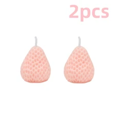 18/9/6/4 Pcs Strawberry Aromatherapy Candles, Perfect For Photography Props, Indoor Fragrance Decoration And Holiday Gifts Candles For Stress Relief, Relaxation, Bathing, Yoga And Holiday Gifts,Room Decor,Gifts Birthday Graduation,Best Gift For Girls Who Love Strawberries Gifts