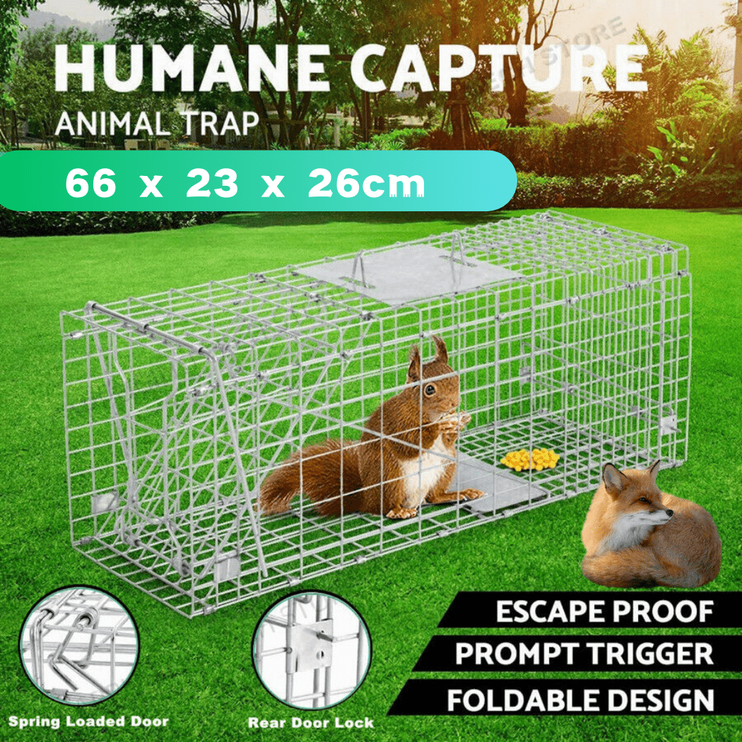 TRAP Humane Possum Feral Cage Cat Rabbit Bird Animal Dog Hare Fox Live Catch