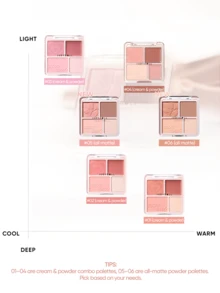 JUDYDOLL 2-In-1 Blush & Highlight Palette 9g, Blush Cream, Blush Palette, Luminous Matte Highlighter, Natural Radiant Finish, Ideal For Dates, Occasions, Gifts, Unique Small-Batch, Perfect For Friends, Girlfriends, Weddings, Bachelorette Parties, Sweet Style Makeup, Blood Color Makeup, Date Makeup - #05 FIT PINK - 查看 4