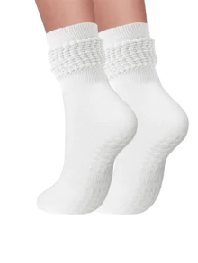 4 件/8 件女士防滑普拉提袜，彩色芭蕾健身瑜伽防滑袜，室内运动健身房跑步踝袜，适合健身房 - 彩色 - 查看 11