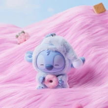 Miniso Disney Stitch "Eat Even If Sleepy" Series Vinyl & Plush Blind Box, Vinyl + Plush Material, Pajama Shape + Food Decoration, Cute Sleepy Eye Detail, Bag Ornament & Desktop Small Ornament(1 PC Random Delivery) - Blind Box 1pc - View 7