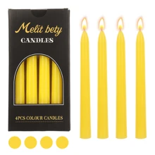 4 Stücke/Set Kerzenständer in Morandi-Farben, 20cm Länge, 2cm Durchmesser, geeignet für Heimdekoration, Partys, Esszimmertisch, Geschenke, Dinner, Veranstaltungen, Entspannung/Meditation, Stimmungsbeleuchtung