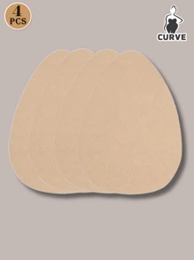 Invisible Latex Adhesive Strapless Bra, Beige/Brown/Black Suitable For B-E Cup Big Chest