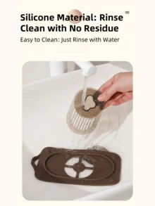 1 pieza Atrapador de cabello para drenaje, mantiene el drenaje limpio y sin obstrucciones, juego de colador de cabello para drenaje de ducha. Cubierta de filtro de drenaje para tapones de cabello, atrapador de cabello de ducha desechable, atrapador de cabello de ducha desechable, malla de filtro de fregadero de piso, tapones de cabello para bañeras de baño, accesorios de baño, cocina, baño, artículos del hogar (secar antes de usar para evitar desprendimiento) Vuelta al colegio