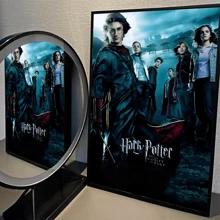 WB 1PC Harry Potter Vintage Posters Vintage Room Home Bar Cafe Decor Kawaii Room Decor Wall Art Painting Study Room Wall Decor Nordic Home Decor Wall Decor Movie Figures Home Decoration Painting Wall Art Bedroom Cartoons Decor Wallpaper Wall Bedroom Decoration - Frameless