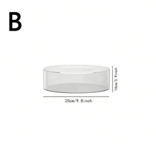 1pc Transparent Acrylic Dessert Display Stand, Cupcake Stand With Hollow Base For Filling, Suitable For Wedding, Birthday, Baby Shower, Christmas Party Dessert Table Display