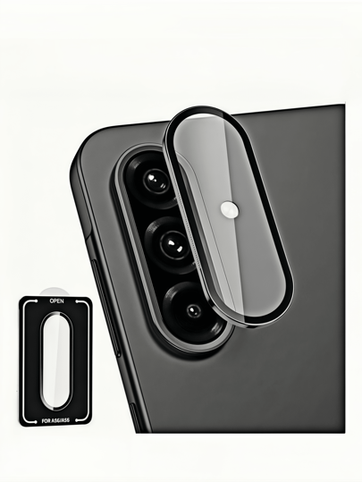 Compatible With Samsung Galaxy A26/A36/A56/A55 5G /S25Ultra/S24/S23/S22 Camera Lens Protector, 9H Tempered Glass, Anti-Scratch HD Clear, Anti-Fingerprint, Easy Installation, Metal Ring Decoration, Lens Cover For A15/A25/A35/A16, Eagle Eye Protection, 5G Accessories (1-Step Tray)