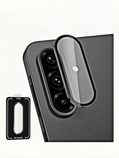 9H กระจกนิรภัยป้องกันเลนส์กล้องสำหรับ Samsung Galaxy A26/A36/A56/A55 5G/S25 Ultra/S24/S23/S22, ความคมชัดสูง, ป้องกันรอยขีดข่วน, ป้องกันลายนิ้วมือ, ติดตั้งง่าย, วงแหวนโลหะตกแต่ง, ใช้ได้กับ A15/A25/A35/A16 Lens Cover, Eagle Eye Protection, อุปกรณ์เสริม 5G (ถาดชิ้นเดียว)