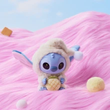 Miniso Disney Stitch "Eat Even If Sleepy" Series Vinyl & Plush Blind Box, Vinyl + Plush Material, Pajama Shape + Food Decoration, Cute Sleepy Eye Detail, Bag Ornament & Desktop Small Ornament(1 PC Random Delivery) - Blind Box 1pc - View 4