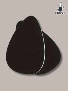Invisible Latex Adhesive Strapless Bra, Beige/Brown/Black Suitable For B-E Cup Big Chest