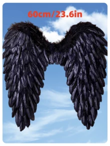 Valentine's Day Angel Feather Wings S/M/L Sizes Multi-Color Cosplay Role Play Performance Photo Prop - Multicolor - View 10