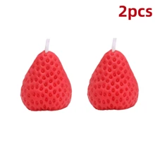 18/9/6/4 Pcs Strawberry Aromatherapy Candles, Perfect For Photography Props, Indoor Fragrance Decoration And Holiday Gifts Candles For Stress Relief, Relaxation, Bathing, Yoga And Holiday Gifts,Room Decor,Gifts Birthday Graduation,Best Gift For Girls Who Love Strawberries Gifts